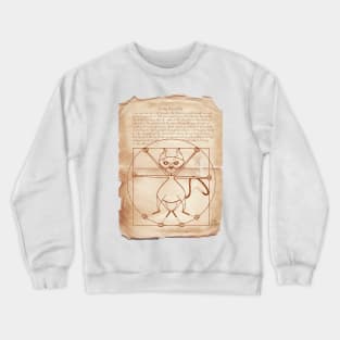 KINKY KITTY - The Kinky Vitruvian Kitty Crewneck Sweatshirt